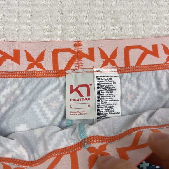 Kari Traa Womens L Base Layer Pants Nordic Color Print Outdoor Ski Sport Hiking - Picture 5 of 11